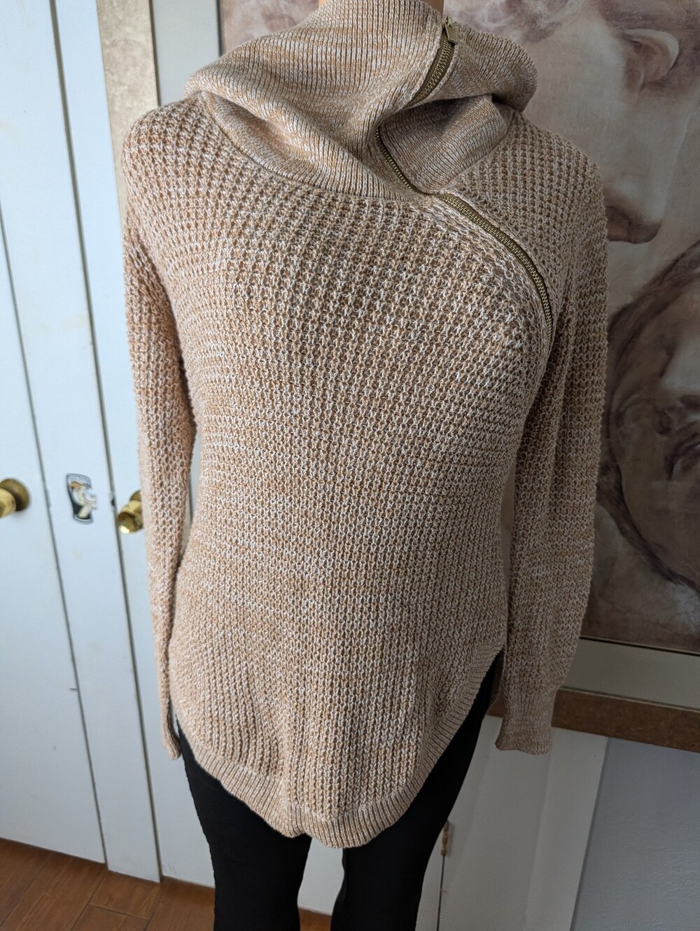 Guess By Guess Knit Cowl Neck Sweater Size M